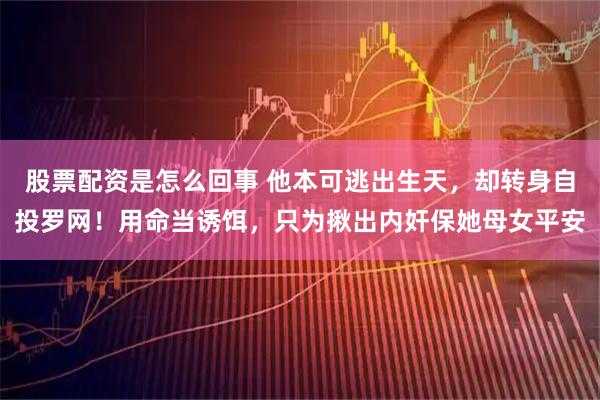 股票配资是怎么回事 他本可逃出生天，却转身自投罗网！用命当诱饵，只为揪出内奸保她母女平安